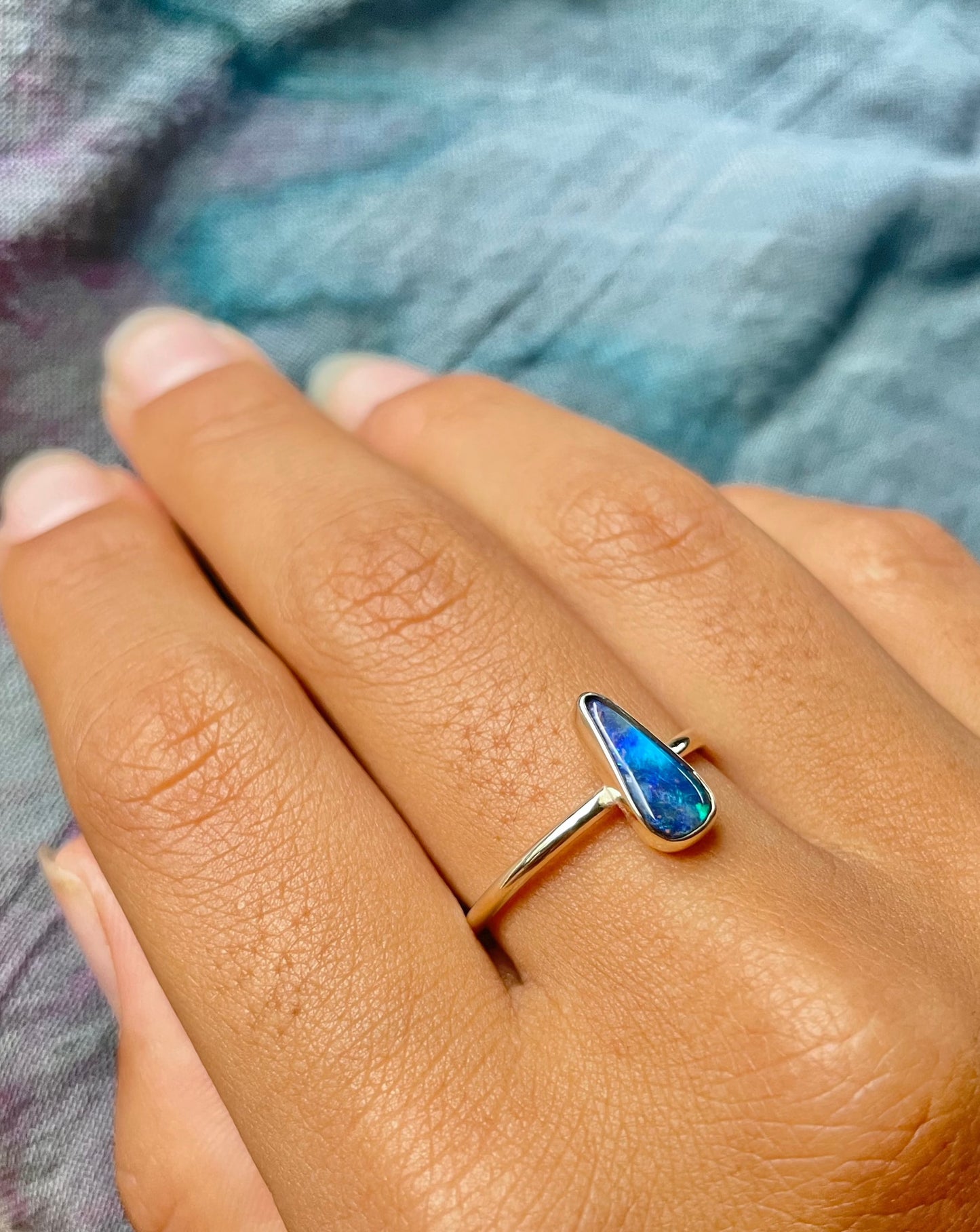 Boulder Opal Ring - size P1/2