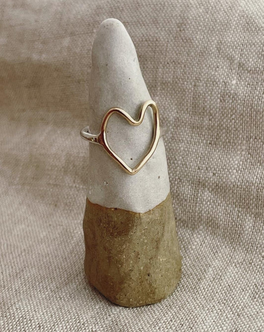 Gold Heart Rings