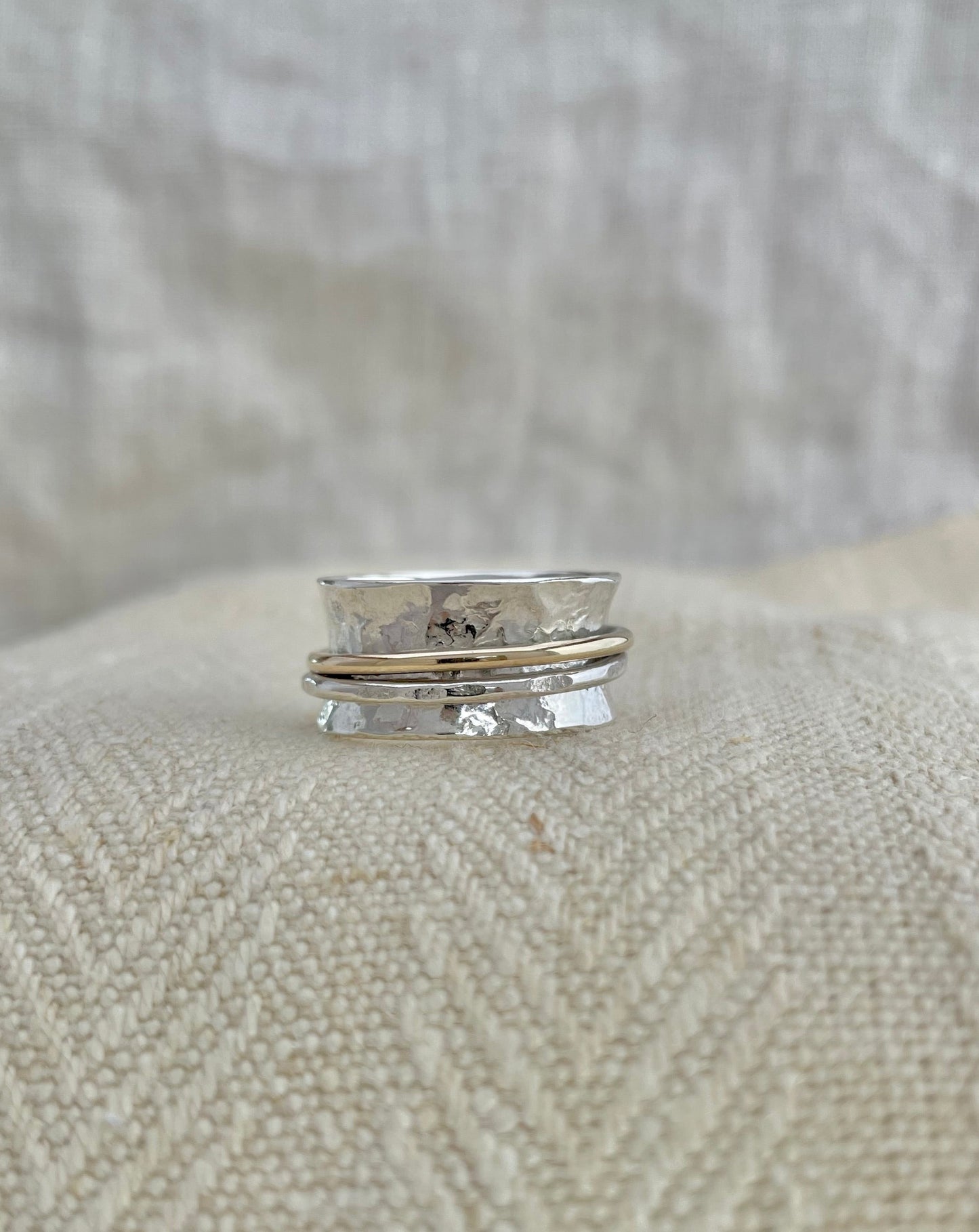 2 Bands Spinner Ring