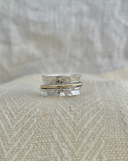 2 Bands Spinner Ring