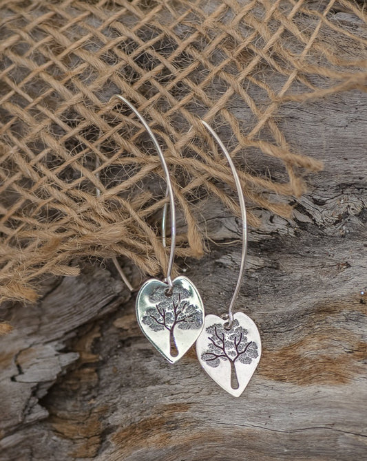 Heart shape Tree Earrings