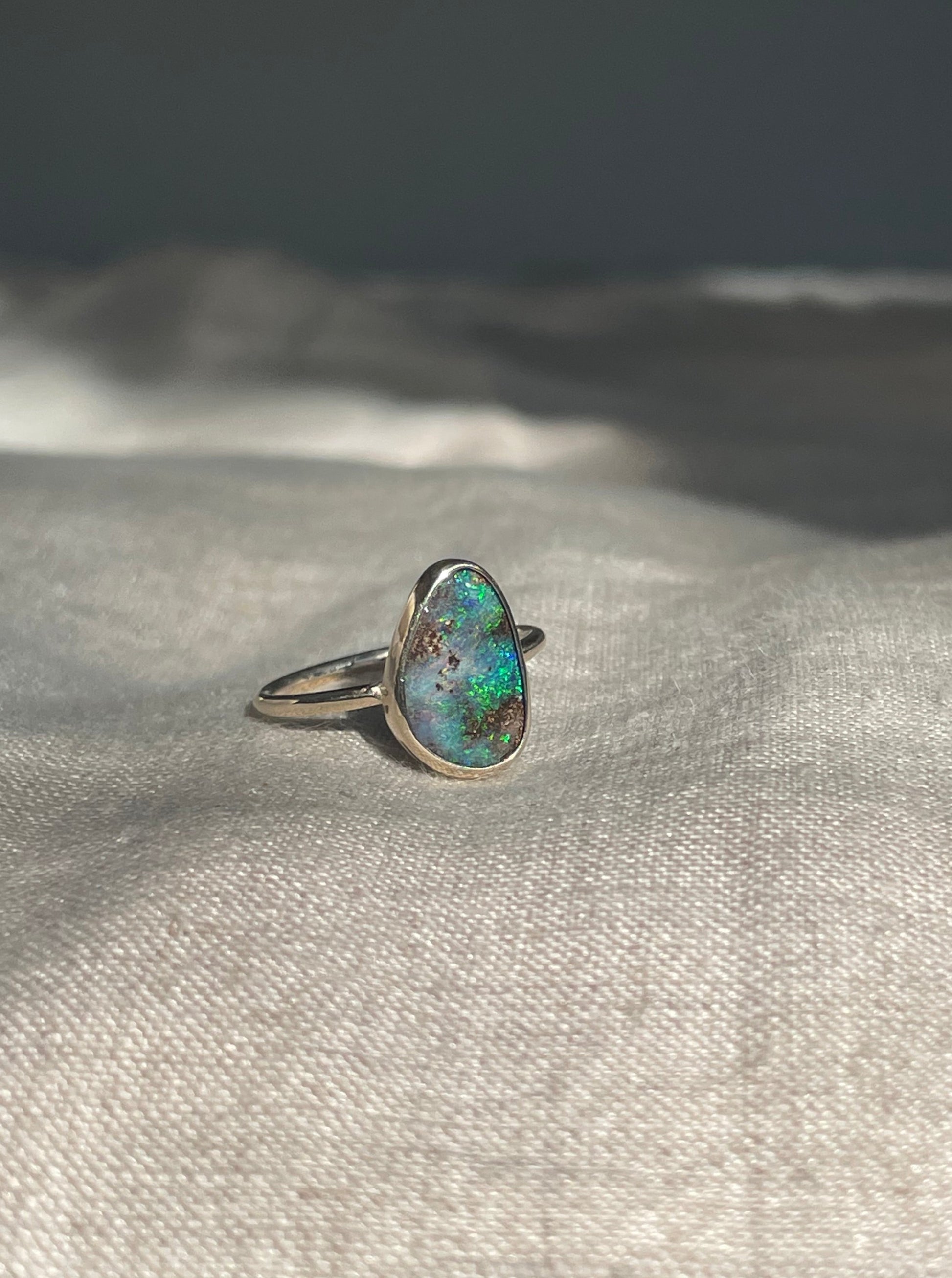 Bouler opal ring