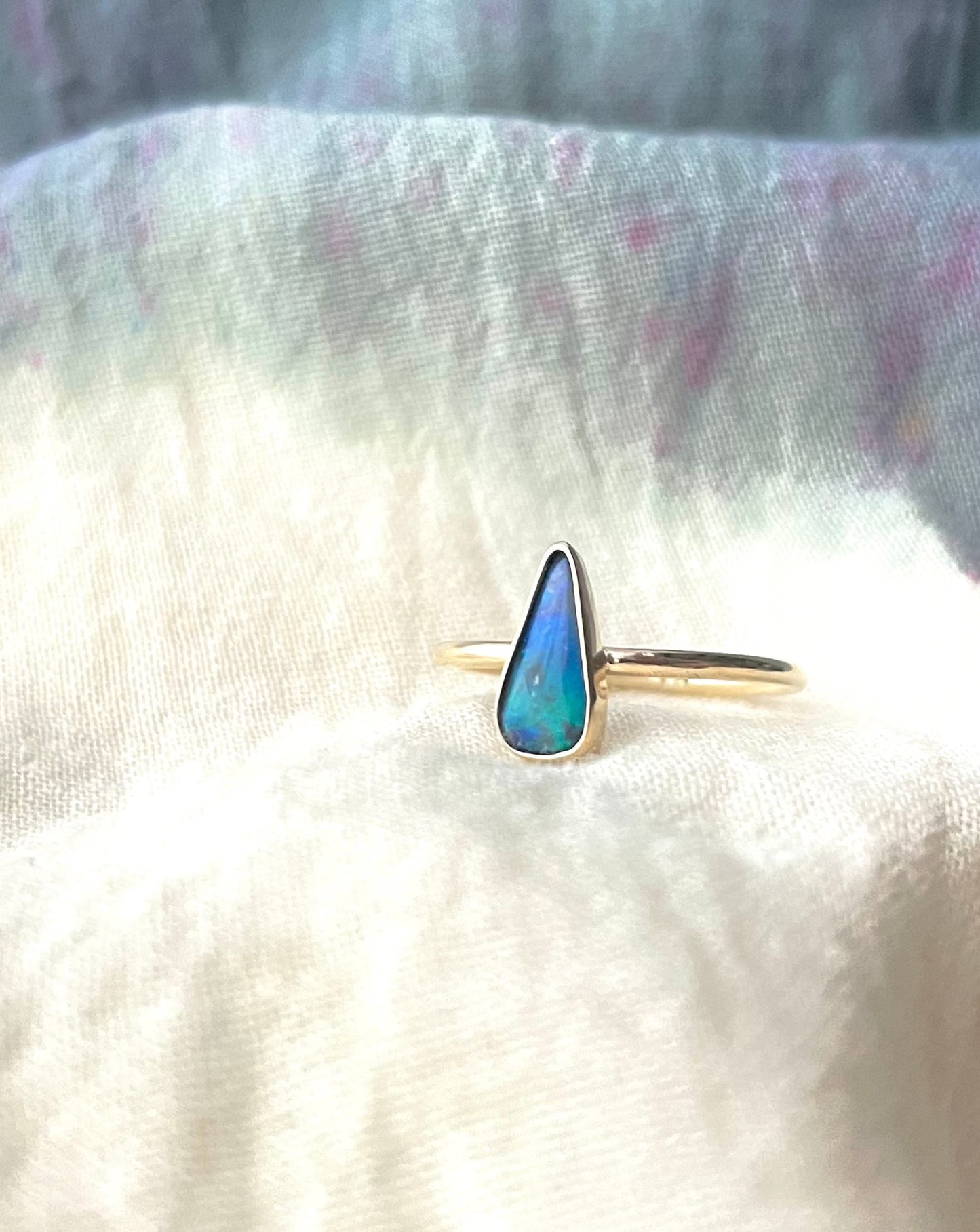 Boulder Opal Ring - size P1/2