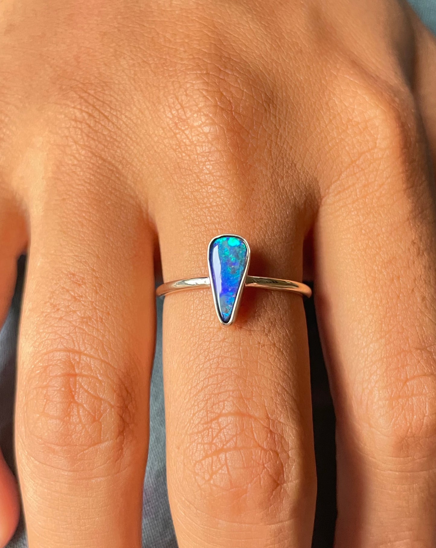 Boulder Opal Ring - size P1/2