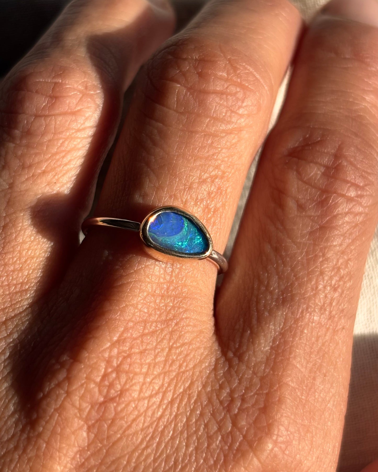 Ocean Drop Opal Ring