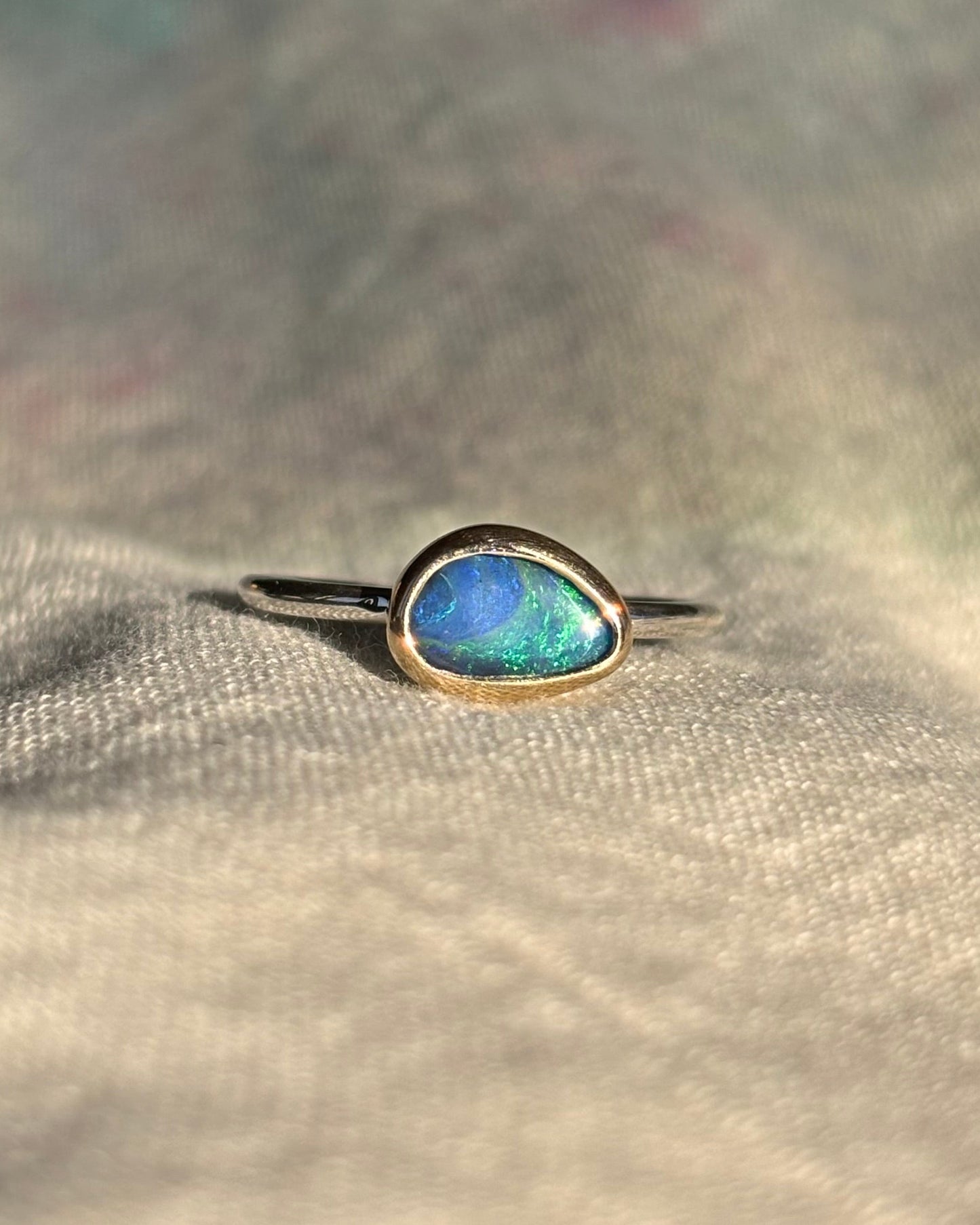 Ocean Drop Opal Ring