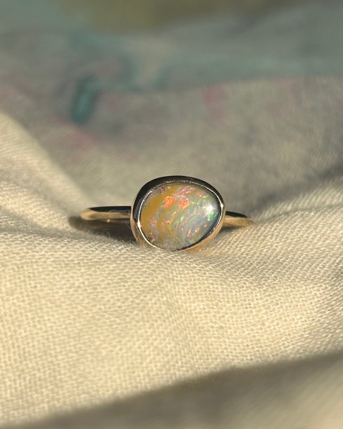 The Sunlit Opal Ring