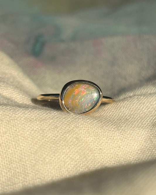 The Sunlit Opal Ring